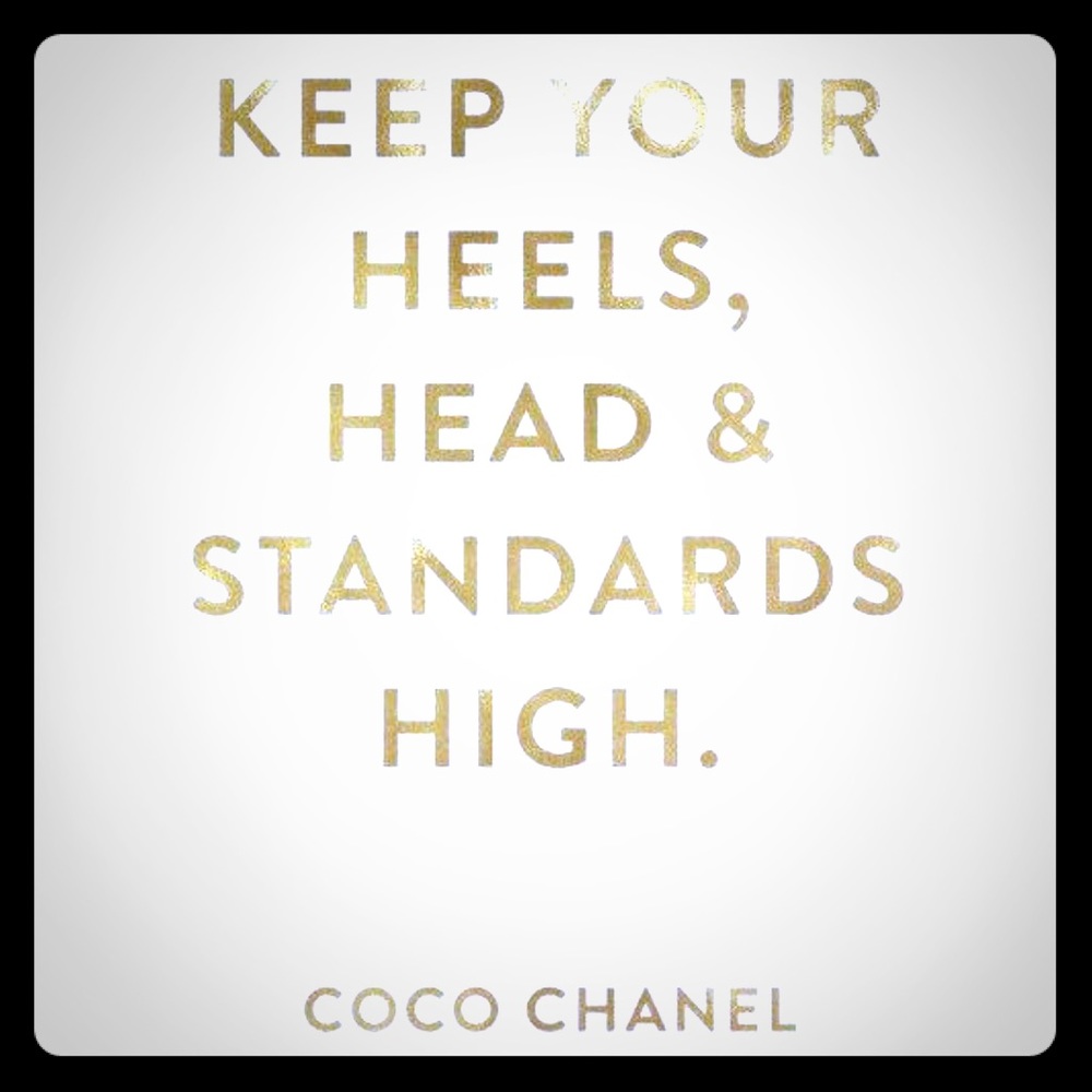 Keep standards high! Thanks you for poshing!